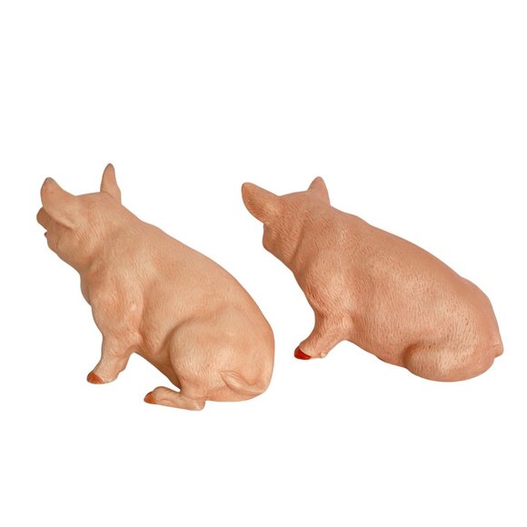 Royal Crown Porcelain Pig Figurines Set Of 2 Collectible Decorative Pieces - Picture 4 of 14